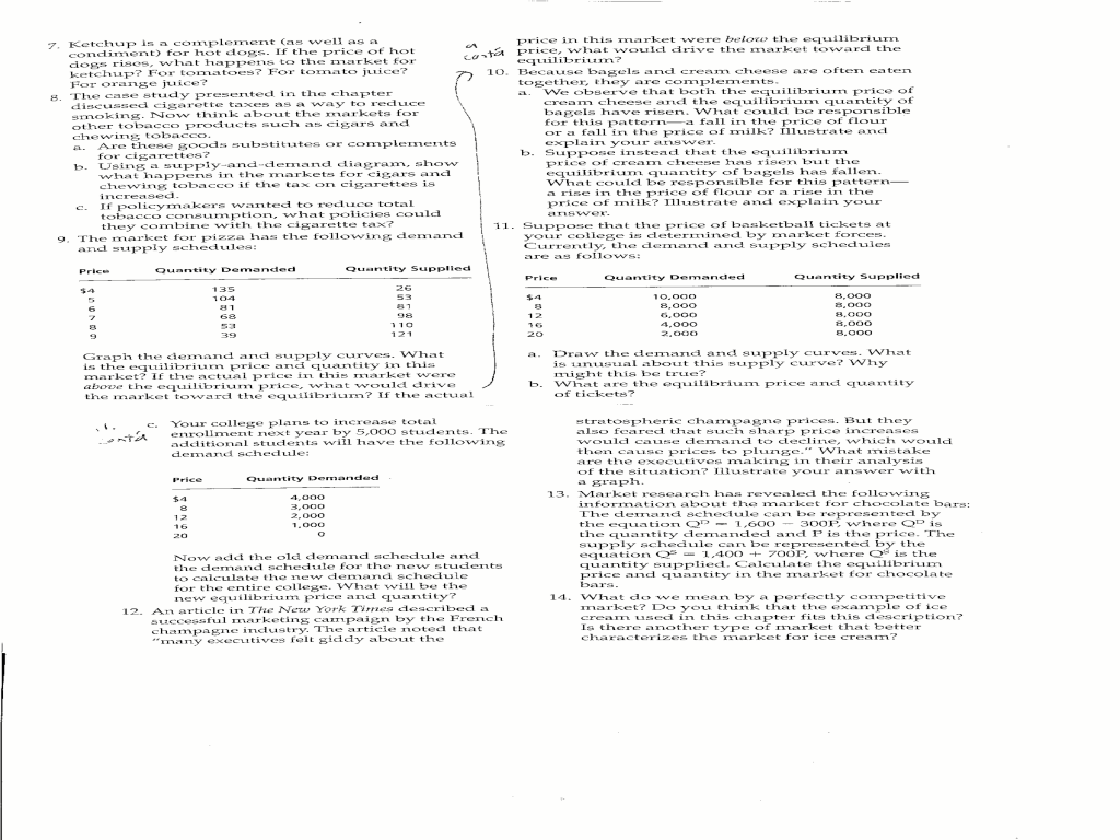 Math practice for economics answer key