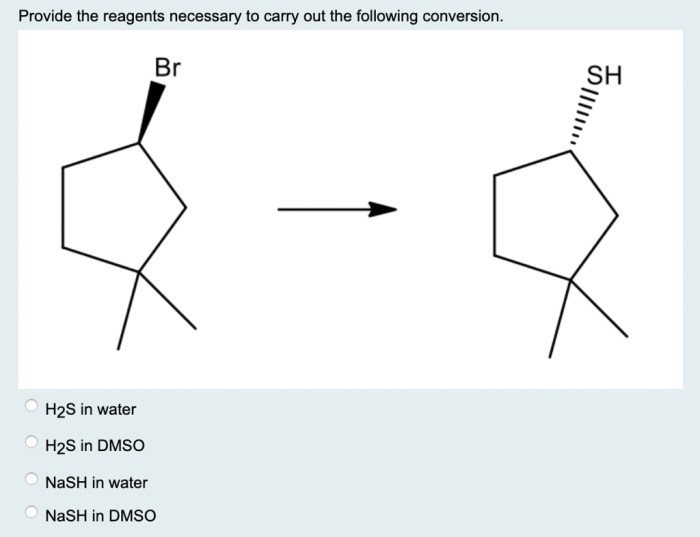 Provide necessary reagents carry shown solved transformation transcribed problem text been show has